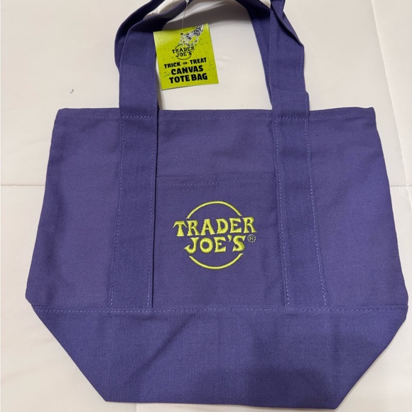 Handbags - Trader Joe's Purple Canvas Tote Bag